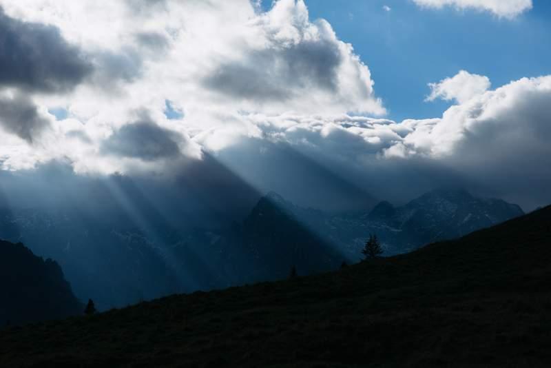 Vista sui Monti Tatra da Rusinowa Polana