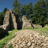 Bild: Ruinen der königlichen Burg in Lanckorona
