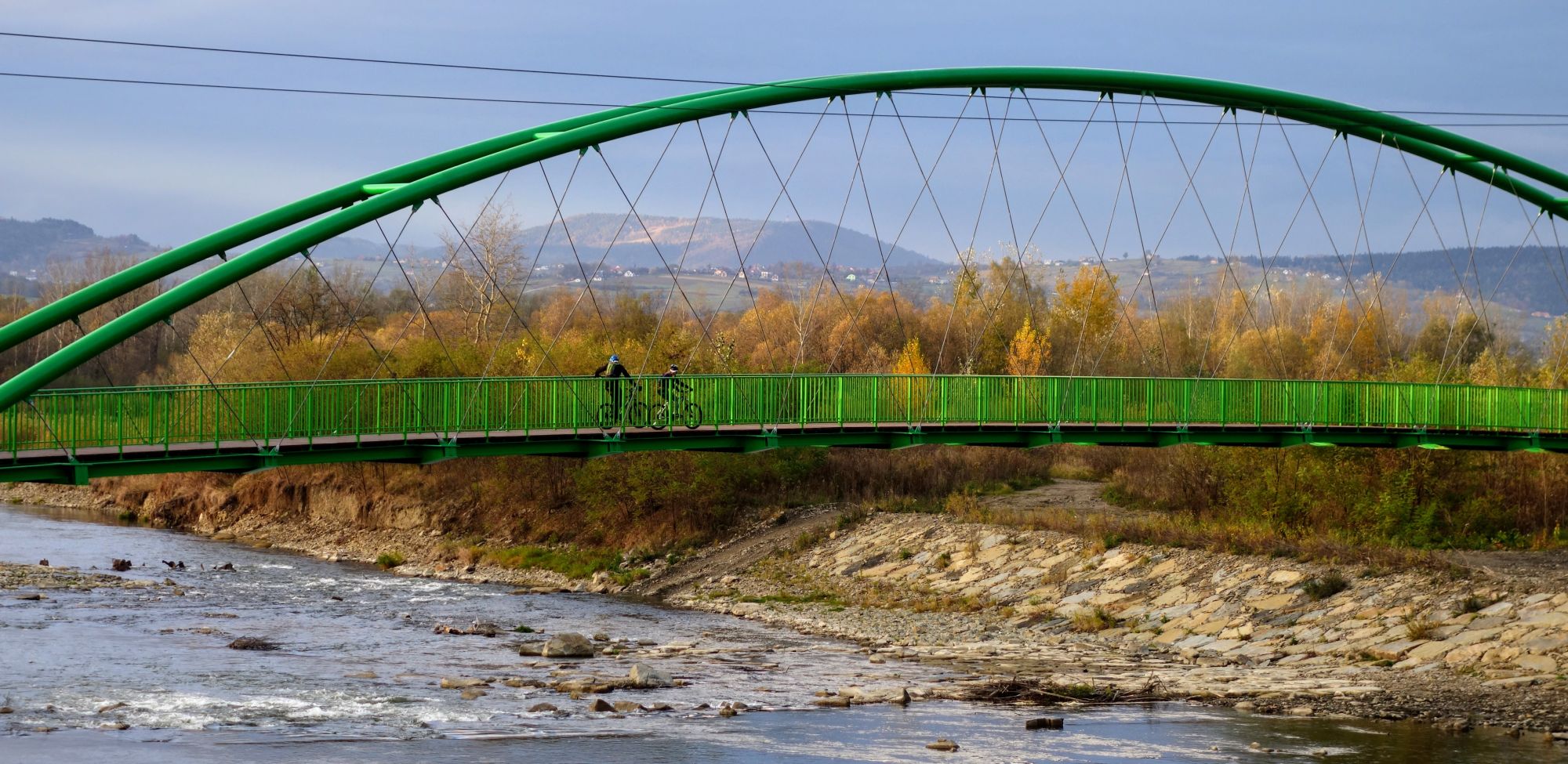 Kładka pieszo-rowerowa nad rzeką Poprad, Stary Sącz